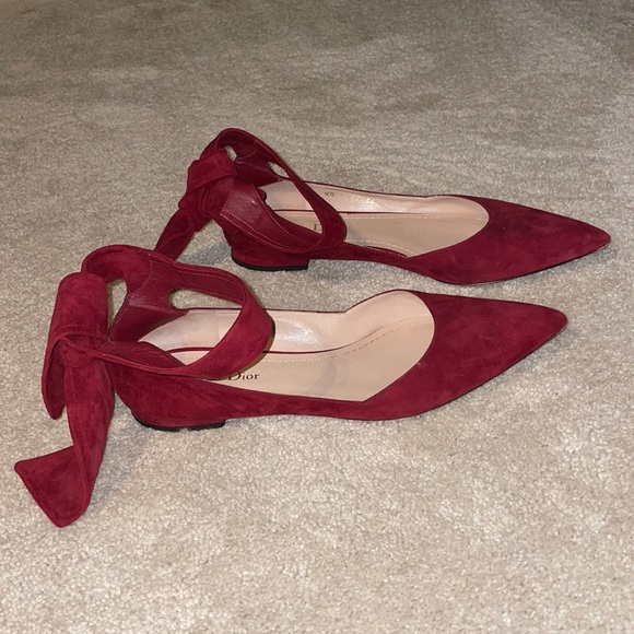 Christian Dior Ankle Wrap Flats - Picture 1 of 6